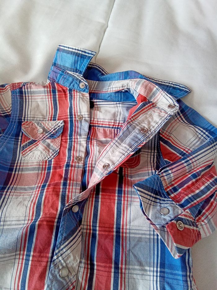 Chemise manches longues garçon 3 mois Kiabi - photo numéro 2