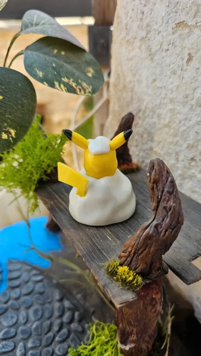 Super figurine Pokemon Nintendo pikachu neige - photo numéro 3
