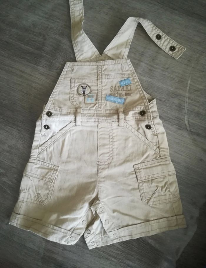 Salopette courte 6 mois garçon