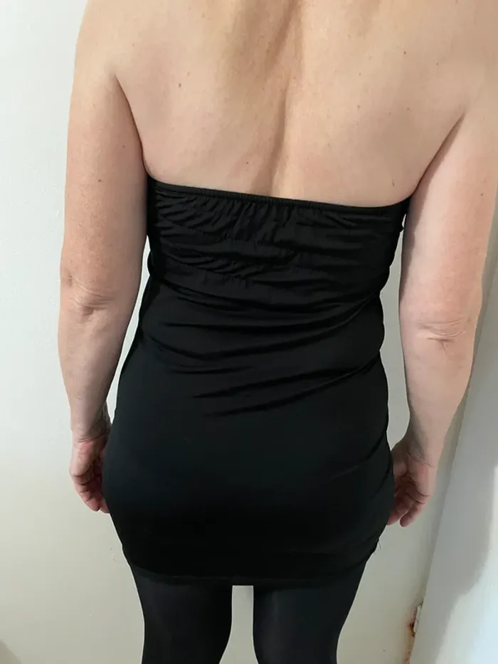 Robe bustier noir sequin - photo numéro 3