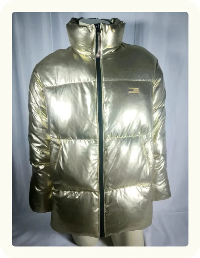 Doudoune dorée femme Tommy Hilfiger Taille M 38