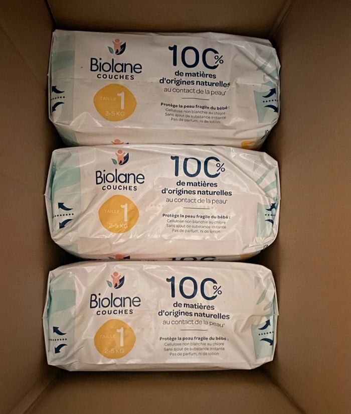 Biolane couches taille 1,2,3,4,5,6