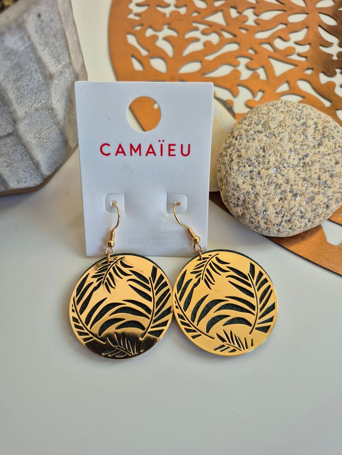 Boucles d’oreilles fantaisies tropicales - photo numéro 2