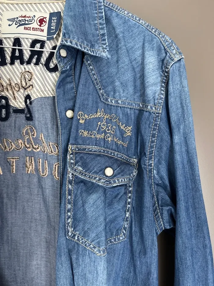 Chemise homme jean bleu L Kaporal - photo numéro 3
