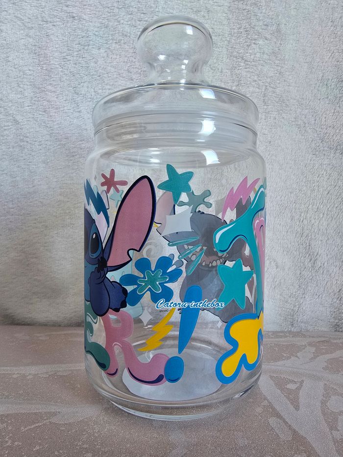 Pot en verre / Glass jar Disney Stitch 1L - photo numéro 3