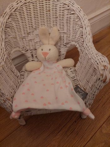 Doudou lapin rose Tom & Zoé
