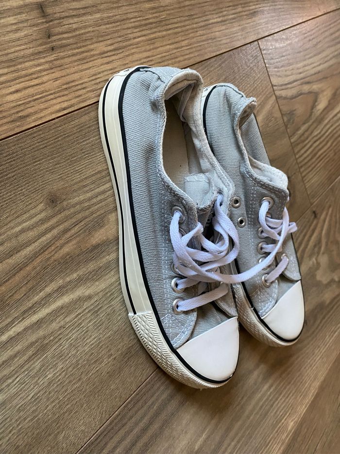 Baskets basses fille T35 grises - photo numéro 3