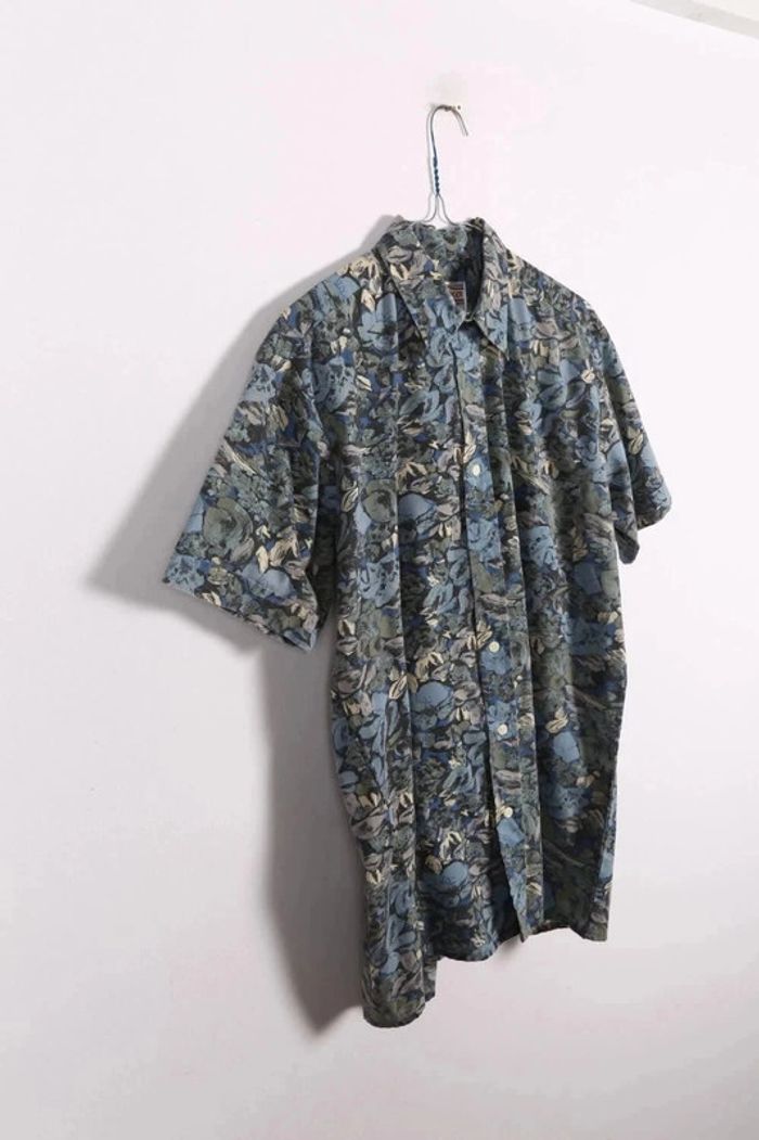 Chemisette vintage 90's en coton motif fleurs (#240662) - photo numéro 4