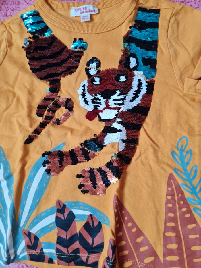 Lot 2 tee shirt garçon DPAM 2 ans - photo numéro 5