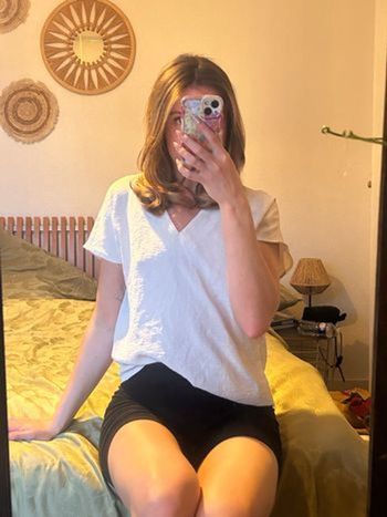 Blouse manche courte col en V JDY 