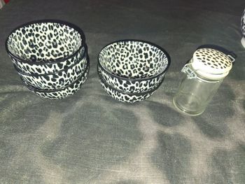 Lot 5 petits bols léopard