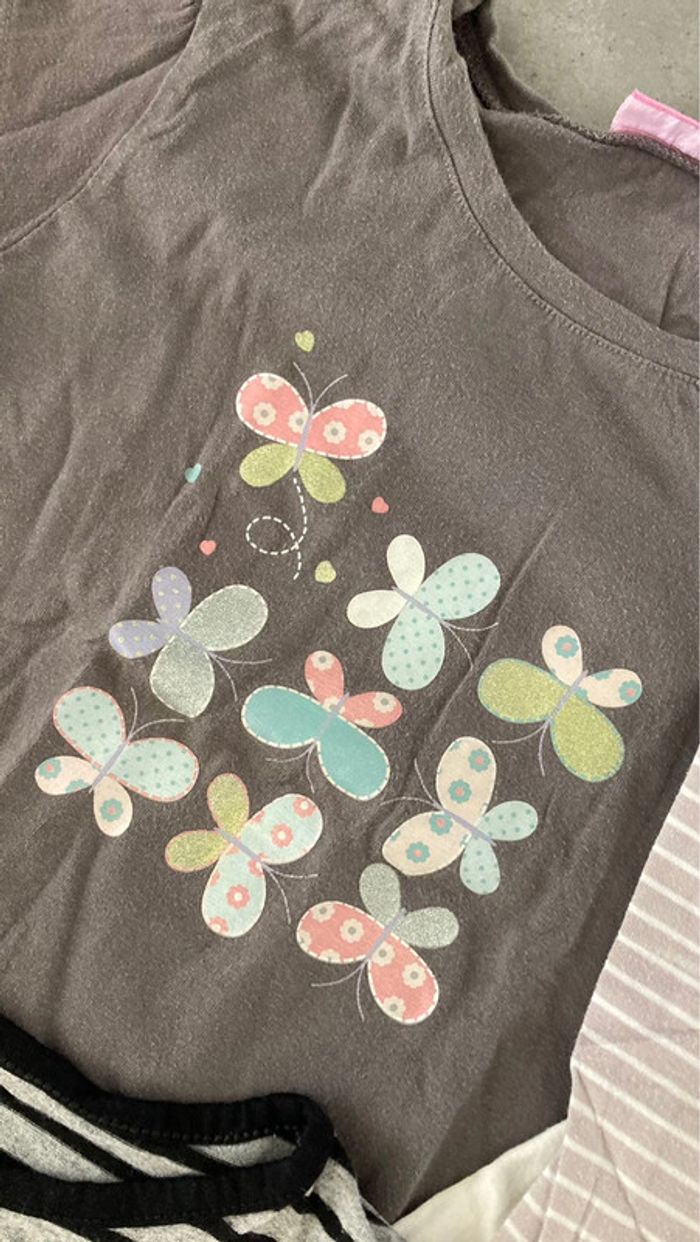 Lot ensemble garde robe haut pull polaire gilet vêtement fille taille 5 ans - photo numéro 6