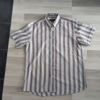 Chemise rayée homme à manches courtes Jean Chatel taille 42
