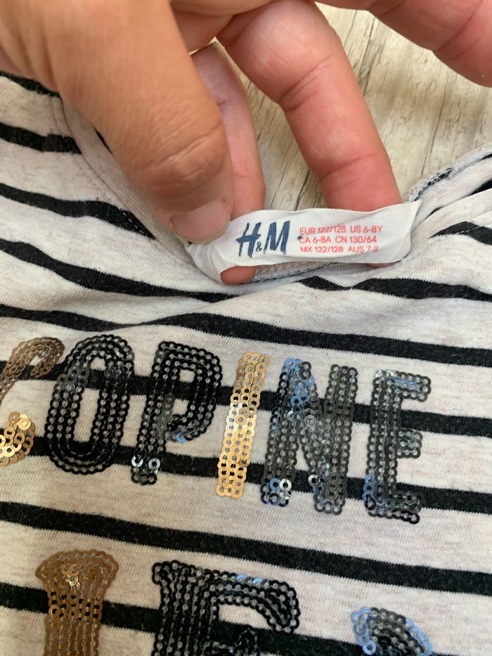 Teeshirt manches longues H&M taille 8 ans - photo numéro 2