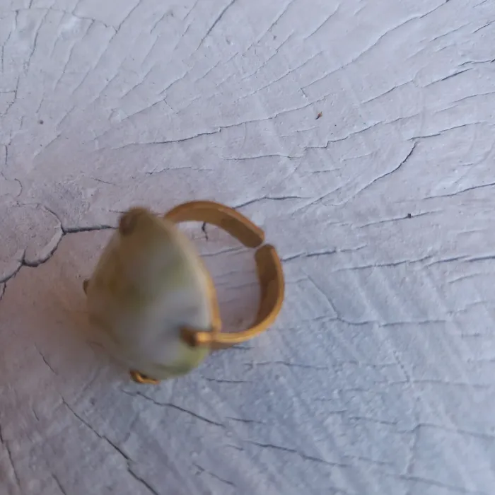 Bague vintage. ajustable pierre - photo numéro 3