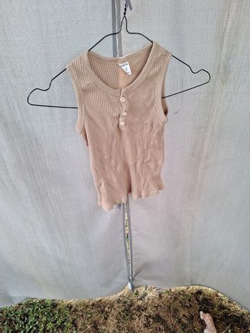 Débardeur garçon 4 ans beige foncé