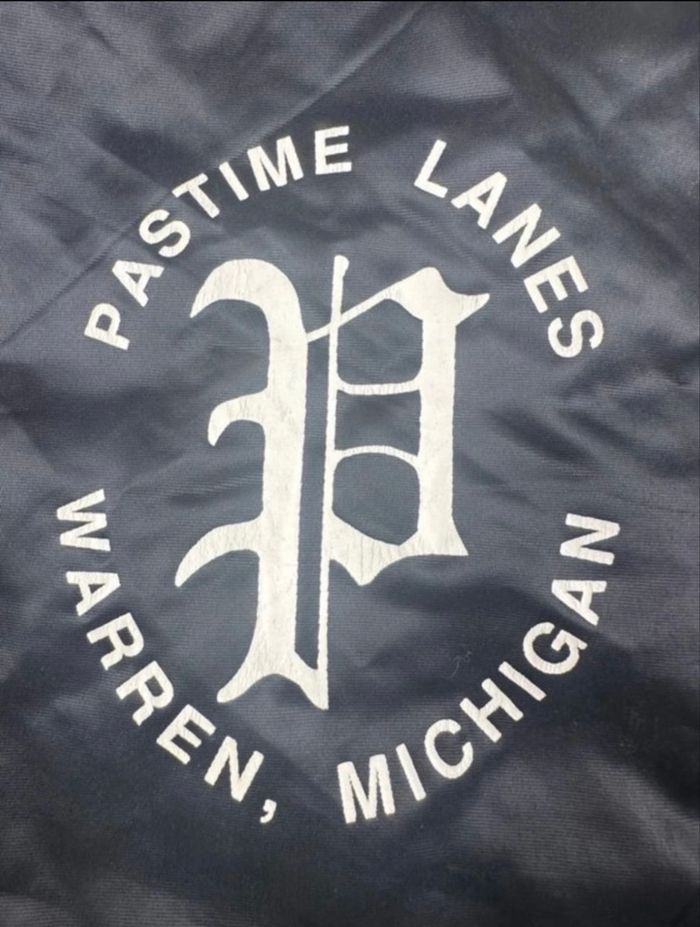 Veste satin vintage Pastime Lanes Hartwell Made in USA – Taille XL (équivalent) - photo numéro 3