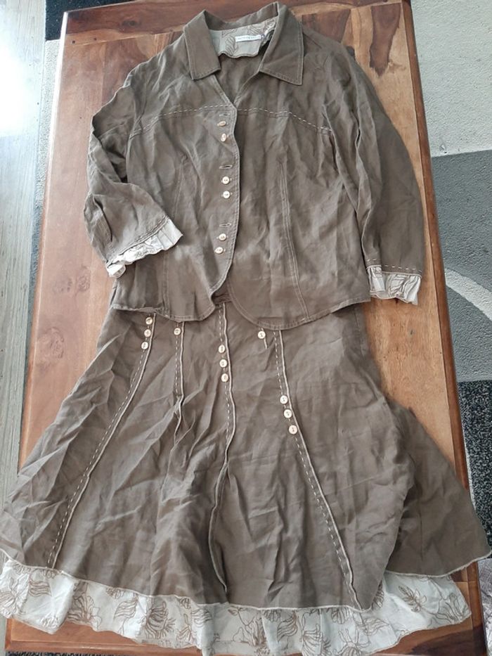 Ensemble chemise et jupe femme taille 38