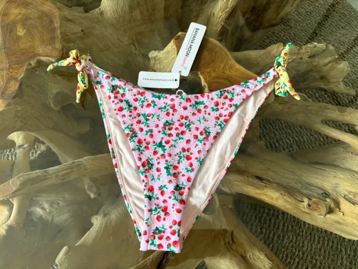 Bas de maillot de bain Banana Moon teens rose fraises 42
