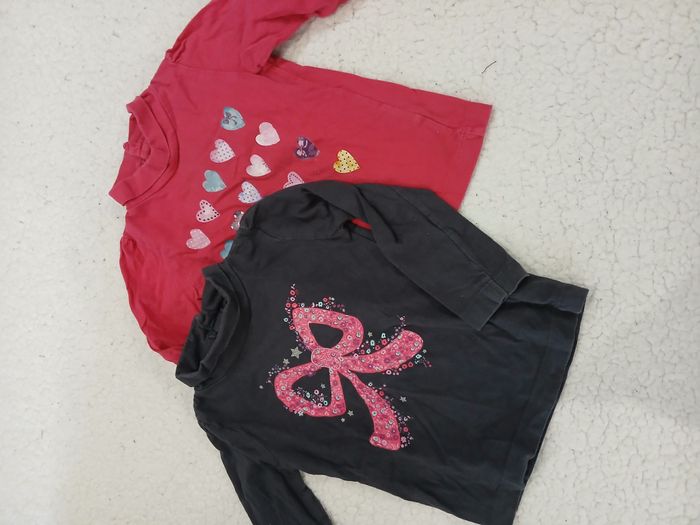 Lot de 2 t shirts manches longues 18 mois