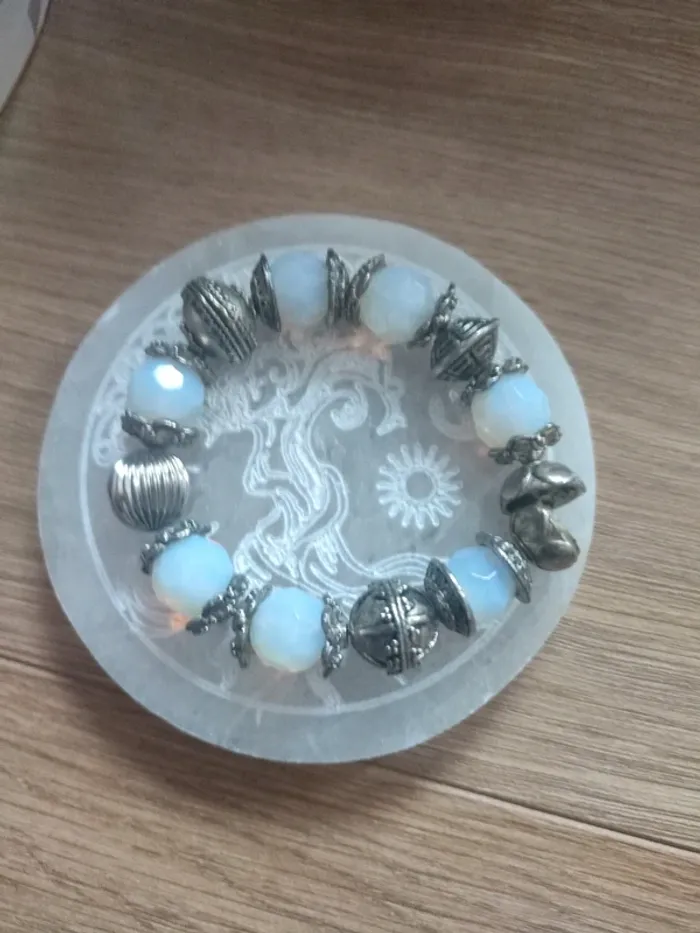 Bracelet argent et pierre
