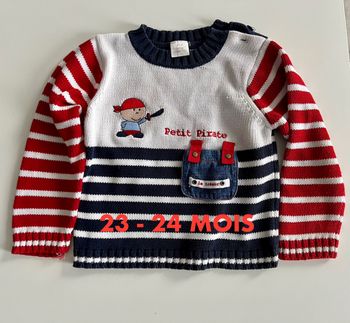Pull garçon 24 mois