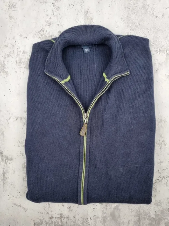 Veste zippée Tommy Hilfiger – Bleu marine – Taille XL Hommes (mesures en photos) - photo numéro 2