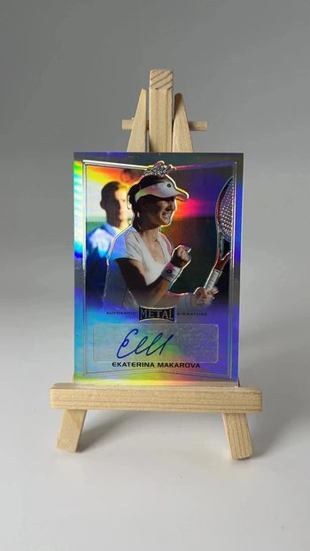2016 Leaf Metal Tennis #BAEM1 Ekaterina Makarova Auto Autographe