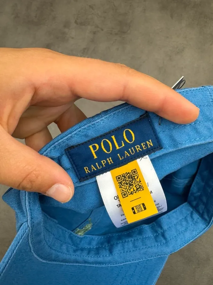 Casquette Ralph Lauren Bleu Logo Brodé Neuve - photo numéro 8
