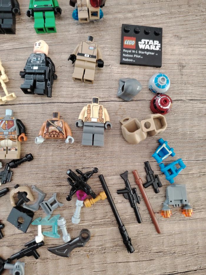 Lot vrac lego star wars figurines incomplètes accessoires armes - photo numéro 4