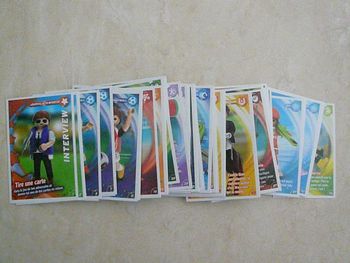 Collection complète de 96 cartes Playmobil « Le monde du sport »