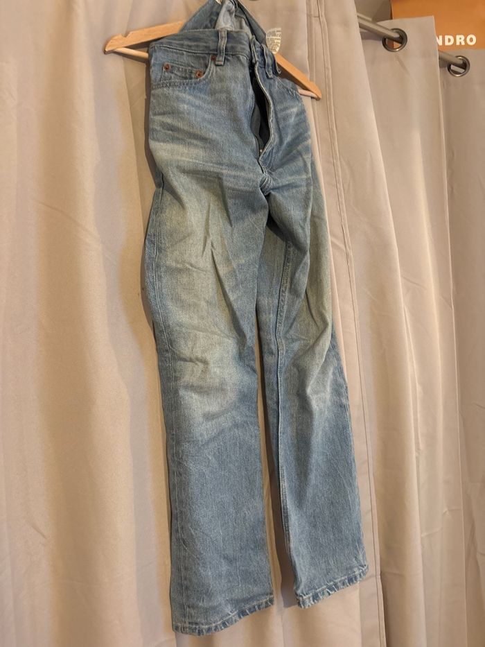 Jean taille haute coupe straight