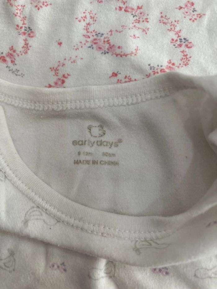 Lot de 2 bodies manches courtes Early Days en 9/12 mois - photo numéro 3