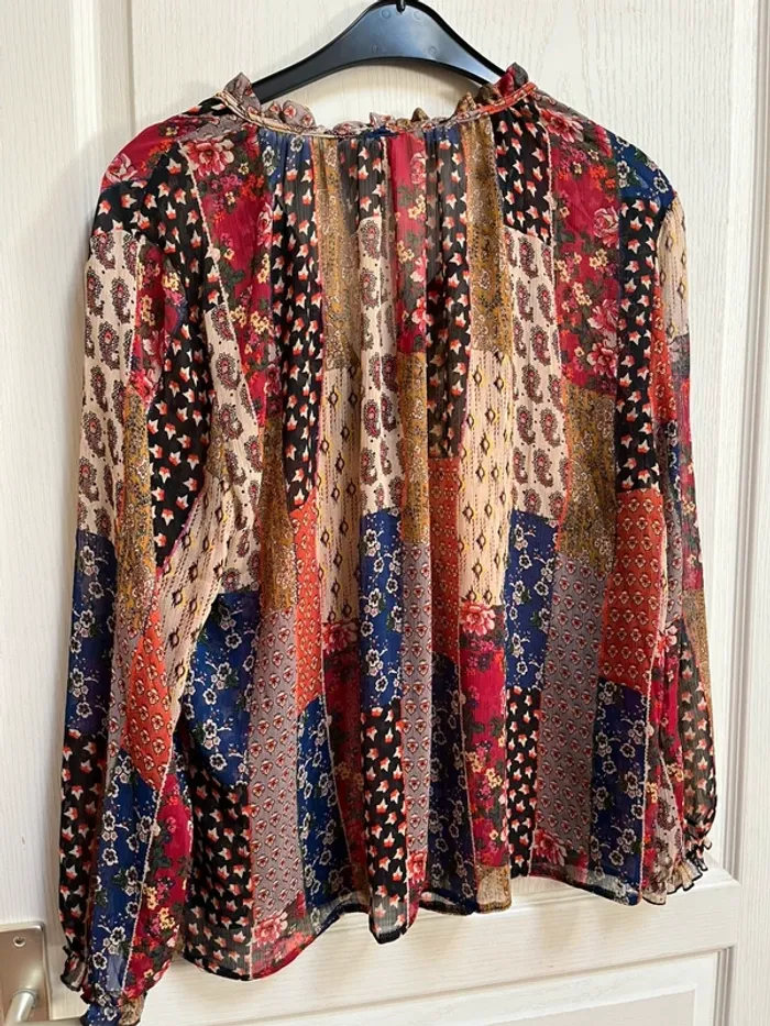 Blouse multicolore, XL -  très bon état - photo numéro 4