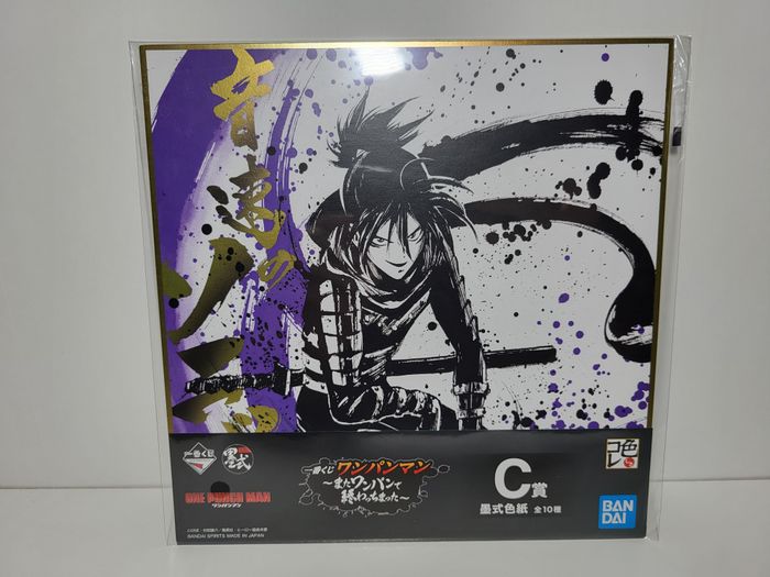 One Punch Man Ichiban Kuji C Shikishi Speed O Sound Sonic 20X20Cm
