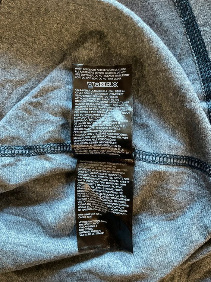 Sweat long léger 1/4zip pour homme The North Face gris chiné foncé taille XXL 187 - photo numéro 15