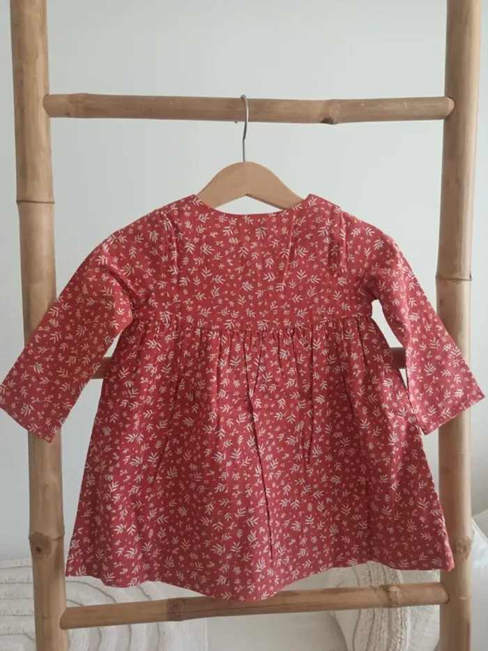 Robe Terracotta Natalys Paris 12 mois 74 cm neuve avec étiquette 🏷 - photo numéro 5