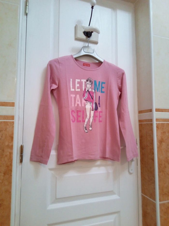 Tee-shirt manches longues rose T.14 ans - Tissaia - photo numéro 13