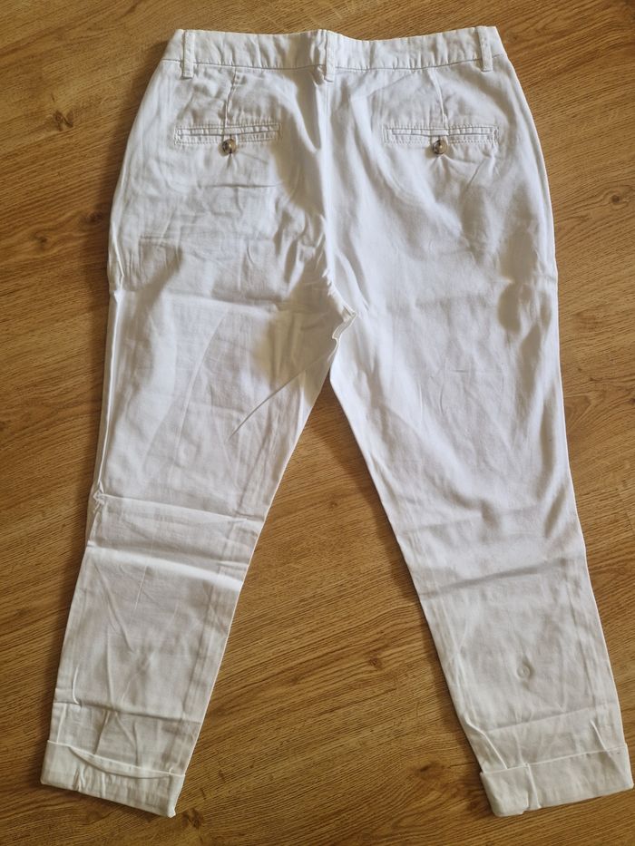 Pantalon chino mango blanc taille 36 TBE - photo numéro 4