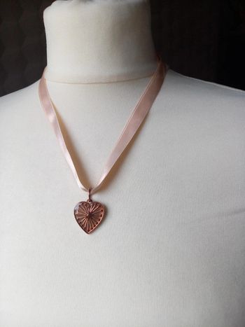 Collier cœur fantaisie.