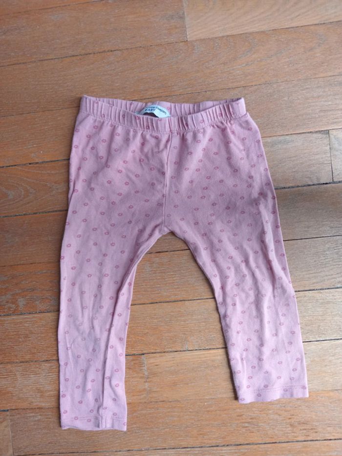 Legging fille rose fleurs 24 mois Fashion Private company