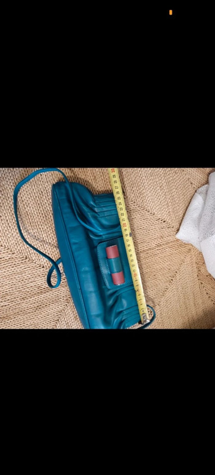 Le tanneur | Sac à main rare bleu canard - photo numéro 13