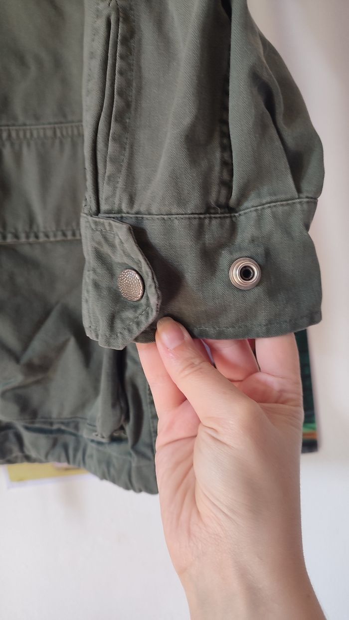 Veste kaki y2k style militaire taille S - photo numéro 6