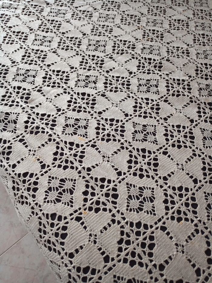 Couvre lit en crochet 220*250 cm - photo numéro 5