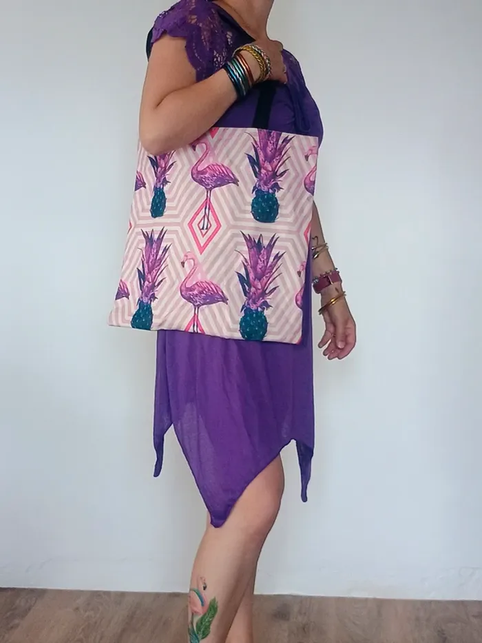 robe violette transparente XL - photo numéro 3