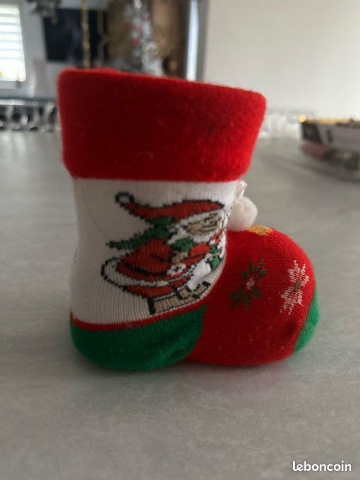 🎄magnifique botte du père noël Hauteur 11 cm - photo numéro 5