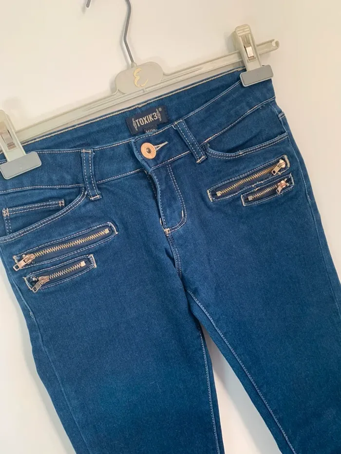 Jean slim bleu foncé - Toxik3 - Taille M/38 - photo numéro 2