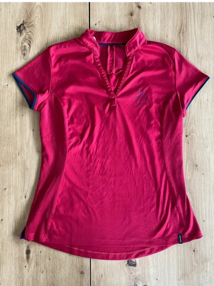 Polo Fouganza – Rose Fuchsia / Rouge – Taille S