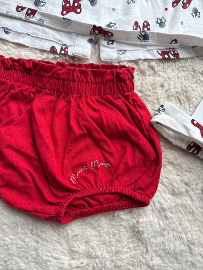 Robe et bloomer Disney Minnie Mouse 3 6 mois avec son bandeau - photo numéro 2