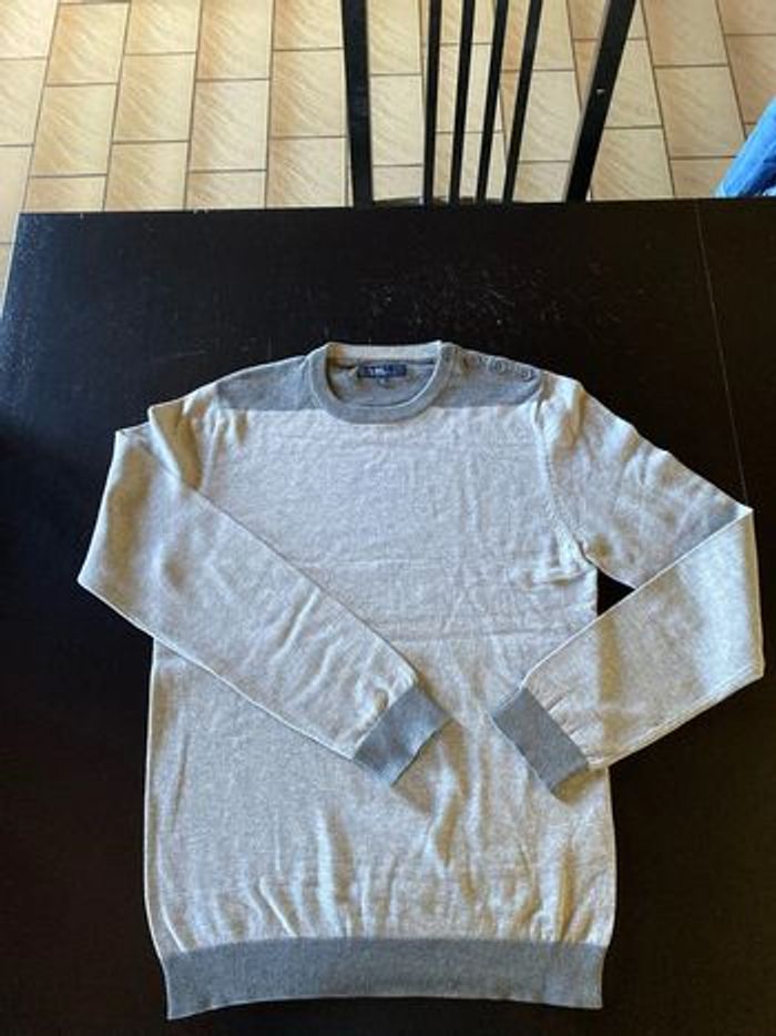 Pull gris homme